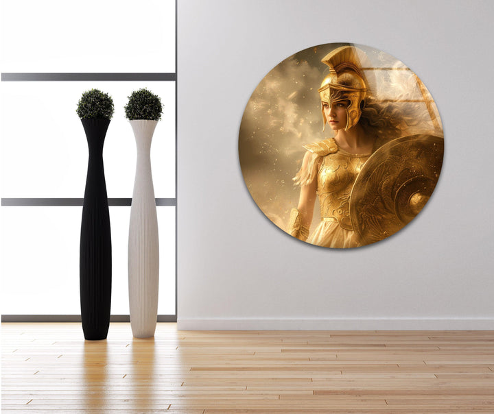 Lady Athena Glass Wall Art photo print on glass, prints on glass wall art
