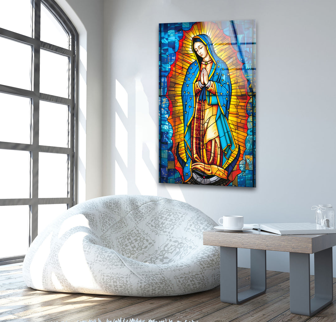 Lady of Guadal Glass Wall Art glass photo prints, glass picture prints
