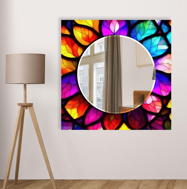 Colored Abstract Wall Mirror large wall mirror
