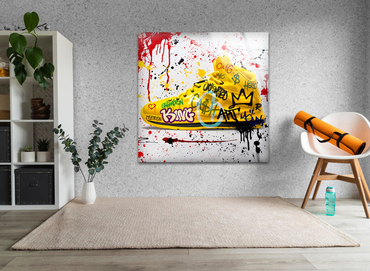 Lebron Shoes Glass Wall Art glass image printing, glass prints from photos

