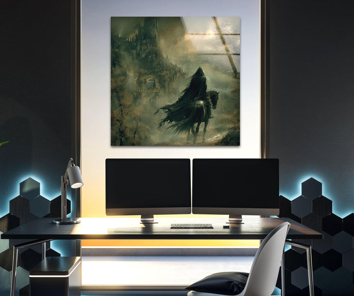 Lord of The Rings Nazgul Glass Wall Art Glass Printing Wall Art, Print photos on glass
