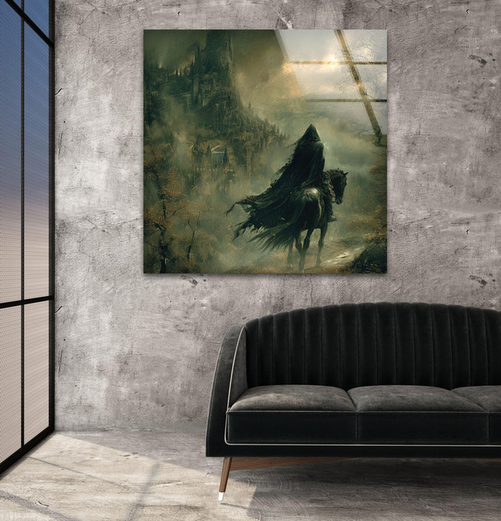 Lord of The Rings Nazgul Glass Wall Art stained glass wall art, stained glass wall decor
