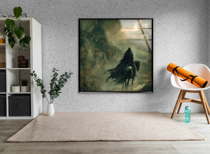 Lord of The Rings Nazgul Glass Wall Art custom glass photo prints, large glass prints
