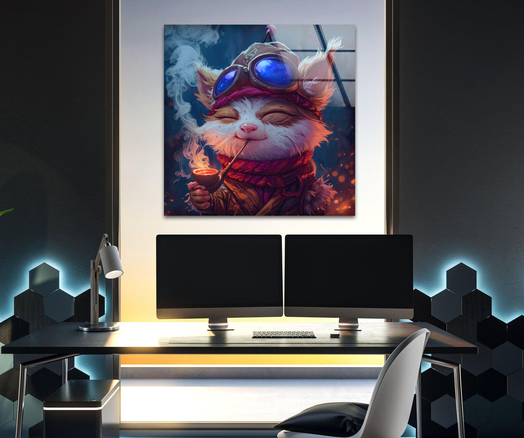 League of Legends Teemo Glass Wall Art art glass wall art, glass wall art pictures
