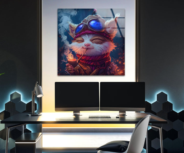 League of Legends Teemo Glass Wall Art art glass wall art, glass wall art pictures
