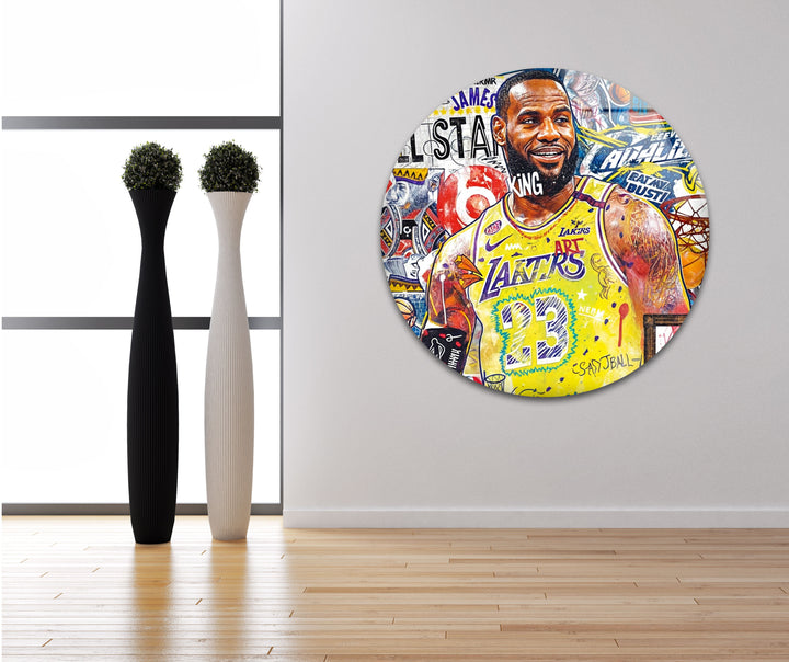 Lebron The King Glass Wall Art art glass wall art, glass wall art pictures
