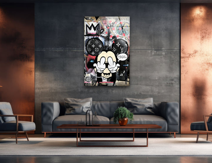 Less Hate Glass Wall Art custom glass photo prints, large glass prints
