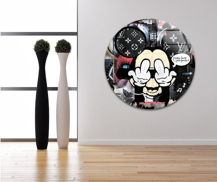 Less Hate Glass Wall Art glass image printing, glass prints from photos
