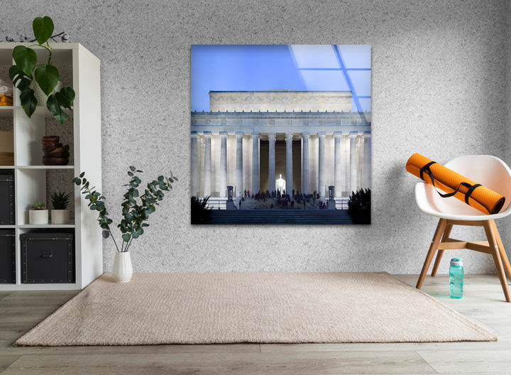 Lincoln Memorial Glaswandkunst – Beleuchtetes architektonisches Meisterwerk