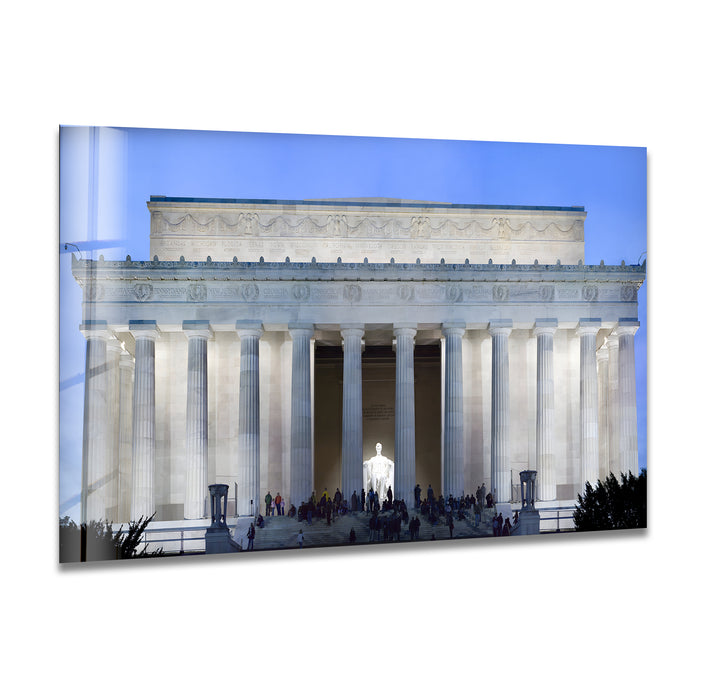 Lincoln Memorial Glaswandkunst – Beleuchtetes architektonisches Meisterwerk