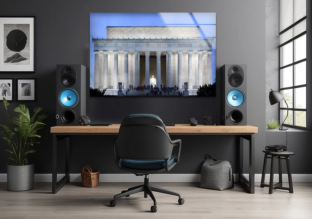 Lincoln Memorial Glaswandkunst – Beleuchtetes architektonisches Meisterwerk