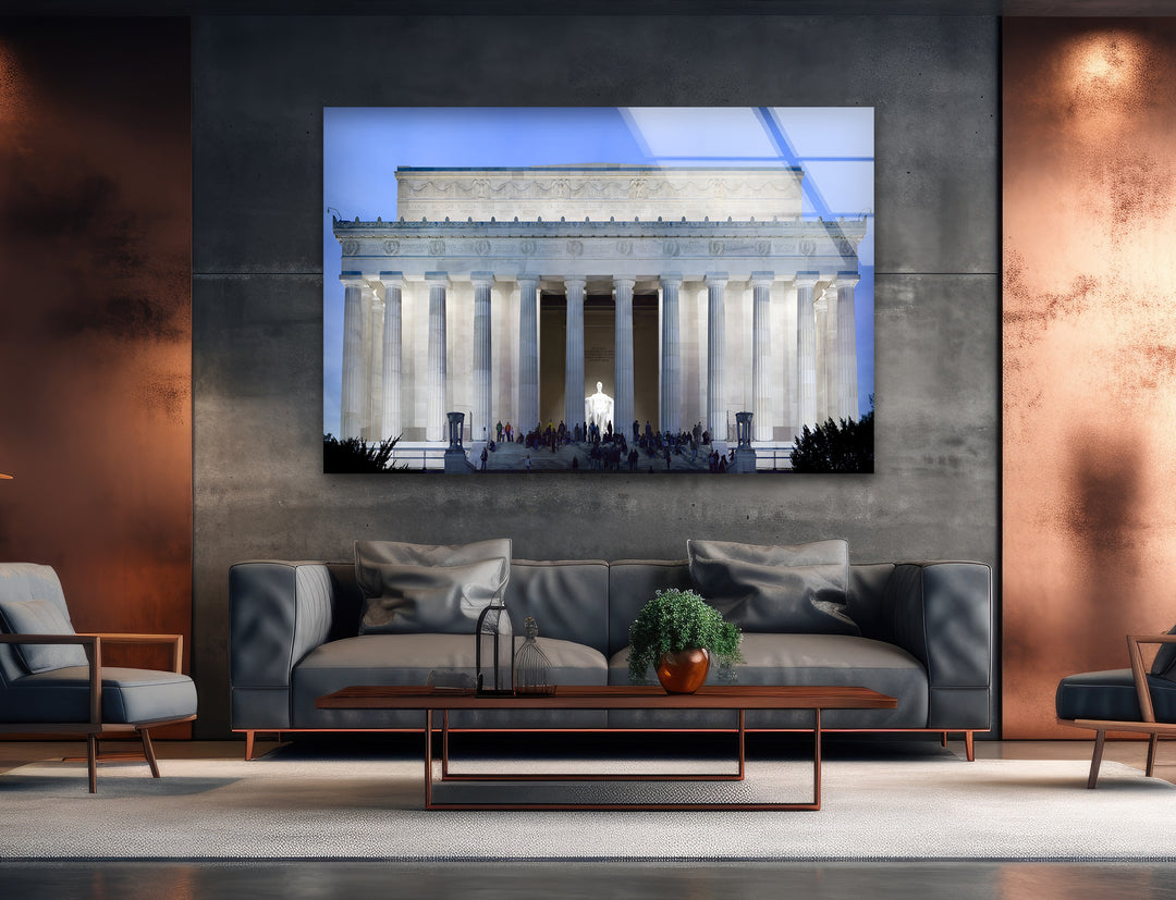 Lincoln Memorial Glaswandkunst – Beleuchtetes architektonisches Meisterwerk