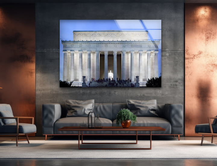 Lincoln Memorial Glaswandkunst – Beleuchtetes architektonisches Meisterwerk