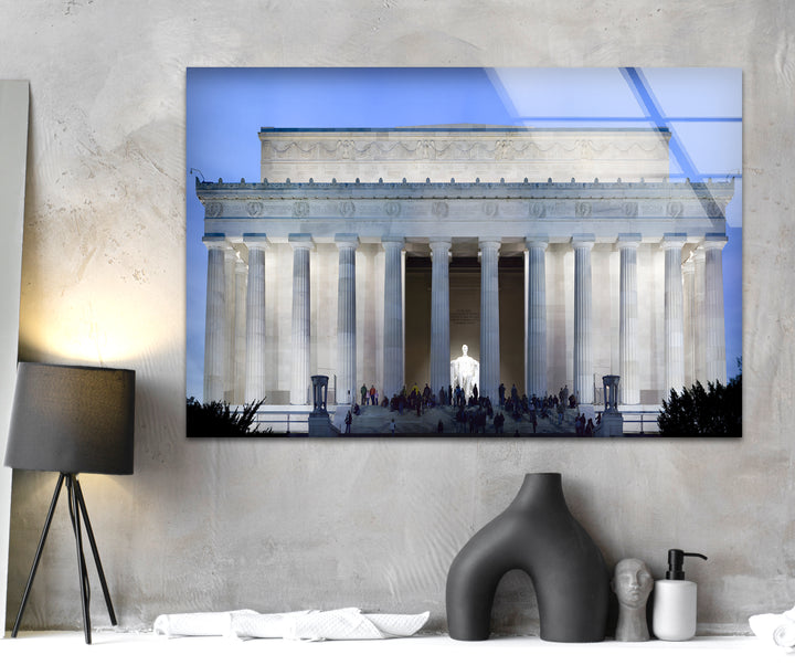 Lincoln Memorial Glaswandkunst – Beleuchtetes architektonisches Meisterwerk