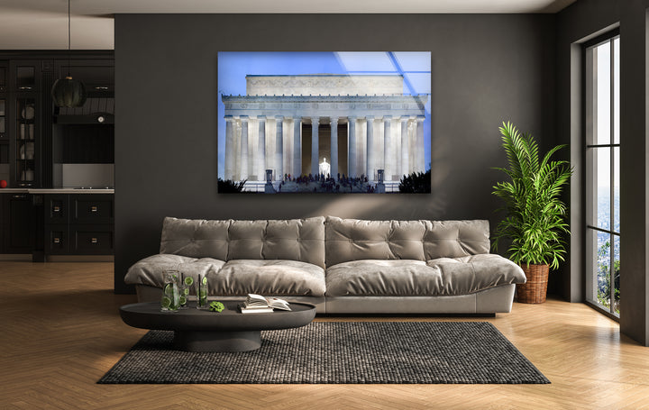Lincoln Memorial Glaswandkunst – Beleuchtetes architektonisches Meisterwerk