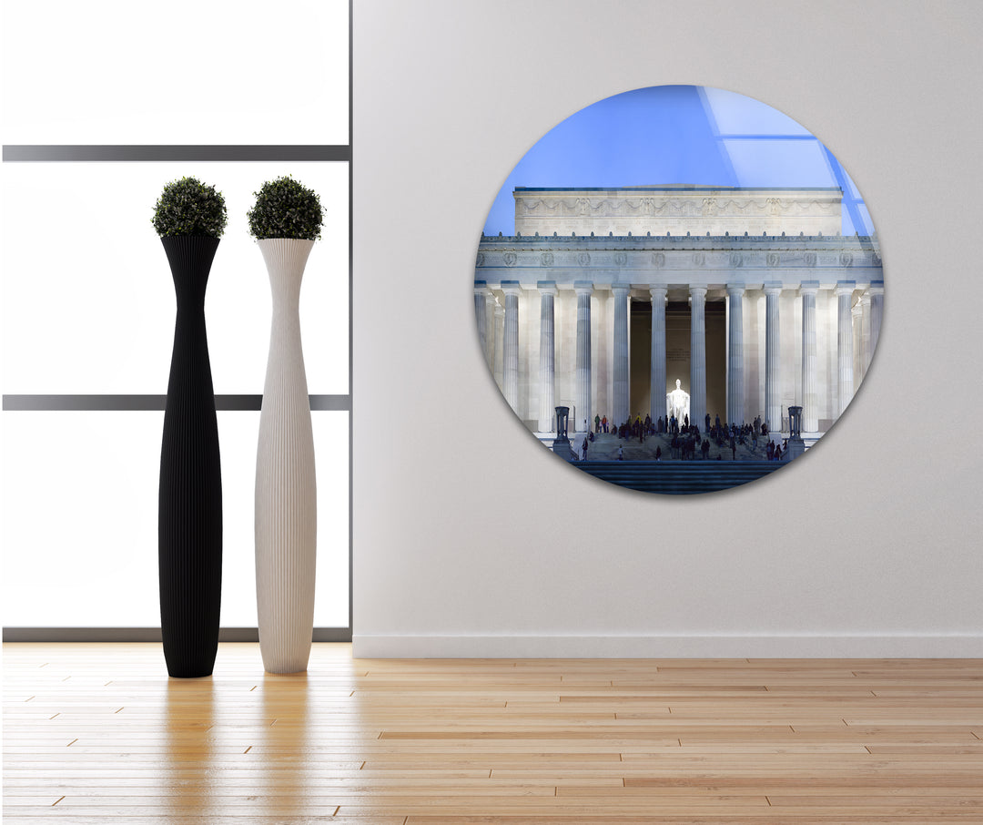 Lincoln Memorial Glaswandkunst – Beleuchtetes architektonisches Meisterwerk
