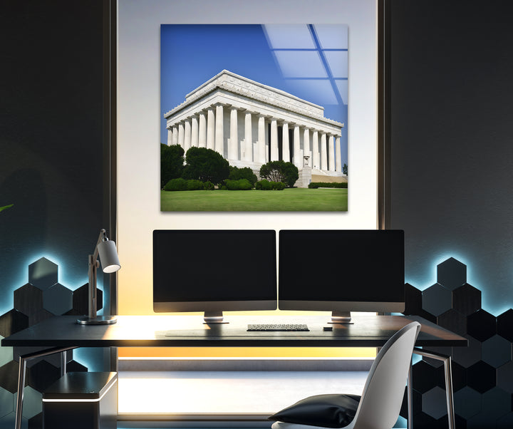 Lincoln Memorial Glaswandkunst – Klassisches architektonisches Wahrzeichen