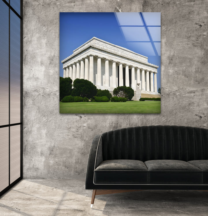 Lincoln Memorial Glaswandkunst – Klassisches architektonisches Wahrzeichen