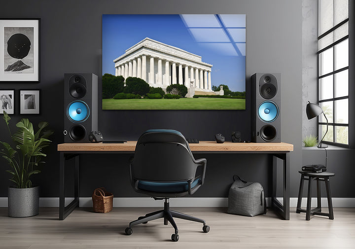 Lincoln Memorial Glaswandkunst – Klassisches architektonisches Wahrzeichen