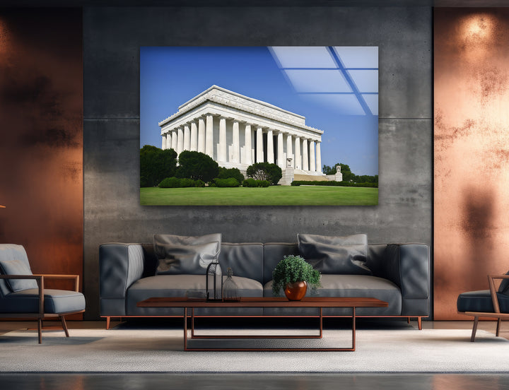 Lincoln Memorial Glaswandkunst – Klassisches architektonisches Wahrzeichen