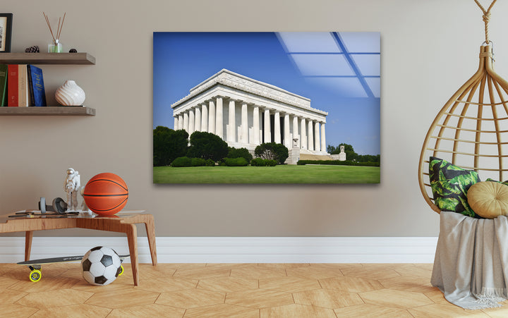 Lincoln Memorial Glaswandkunst – Klassisches architektonisches Wahrzeichen