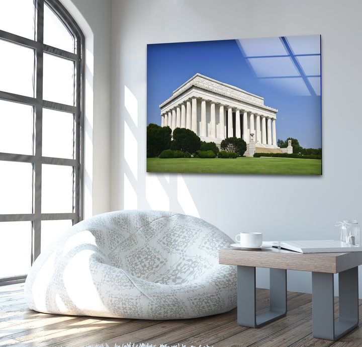 Lincoln Memorial Glaswandkunst – Klassisches architektonisches Wahrzeichen
