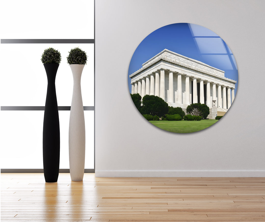 Lincoln Memorial Glaswandkunst – Klassisches architektonisches Wahrzeichen