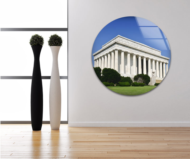 Lincoln Memorial Glaswandkunst – Klassisches architektonisches Wahrzeichen
