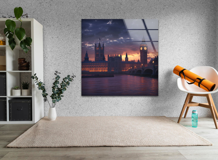 Sunset London Glass Wall Art glass pictures for Wall, glass prints wall art
