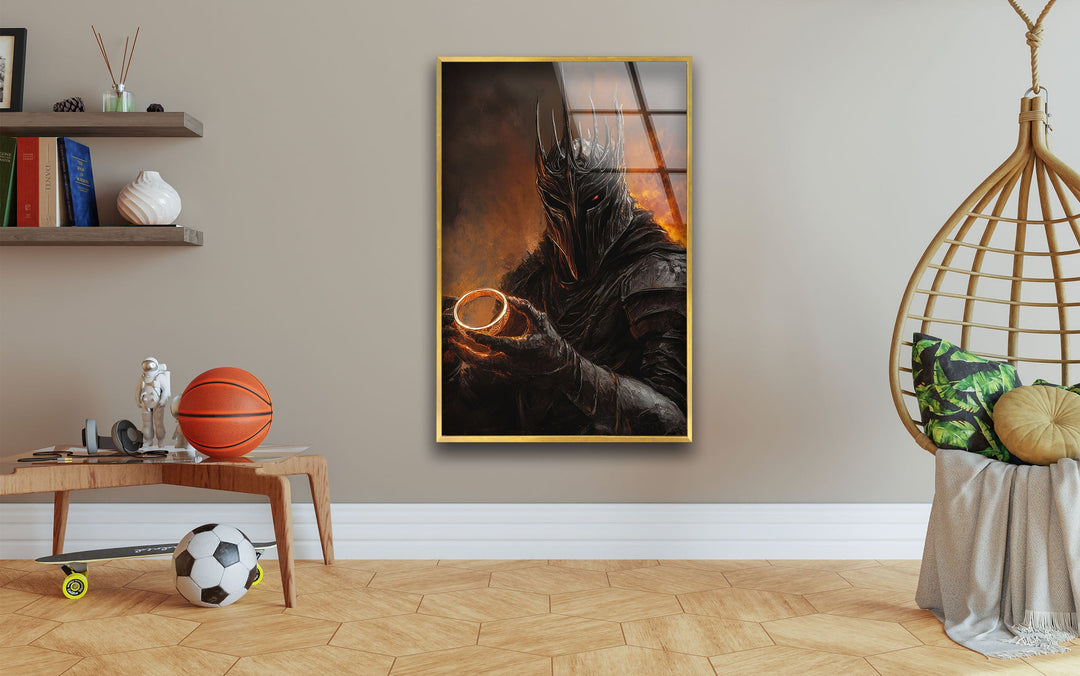 Lord Sauron LOTR Glass Wall Art large glass photo prints, glass wall photos
