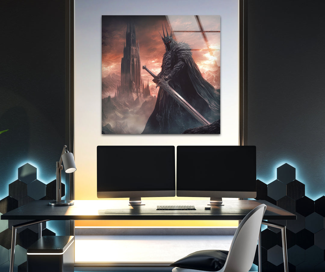 Lord of The Ring Sauron Glass Wall Art large glass photo prints, glass wall photos
