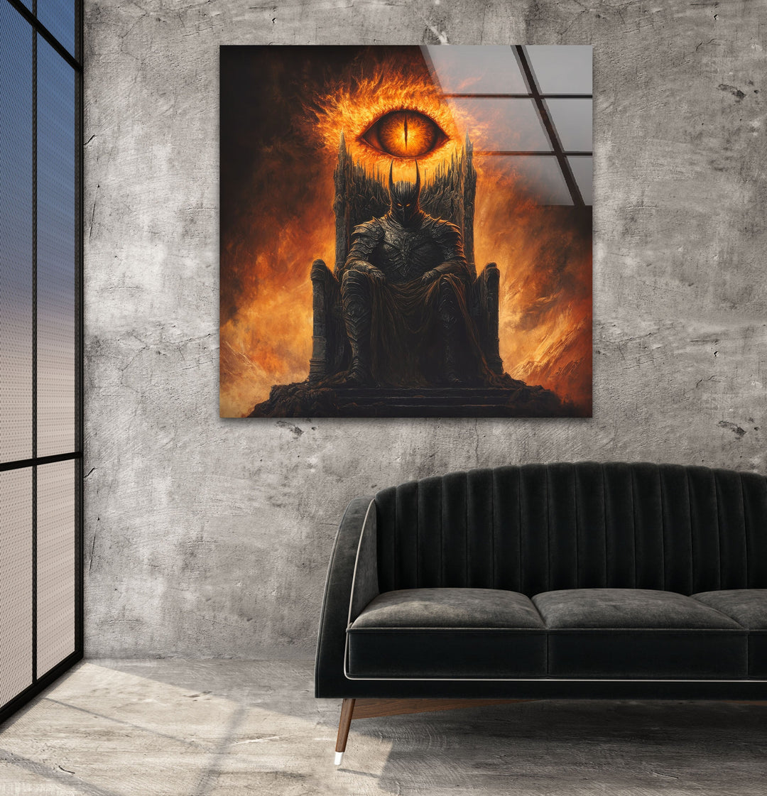 Lord of The Ring Eye of Sauron Glass Wall Art glass pictures for Wall, glass prints wall art
