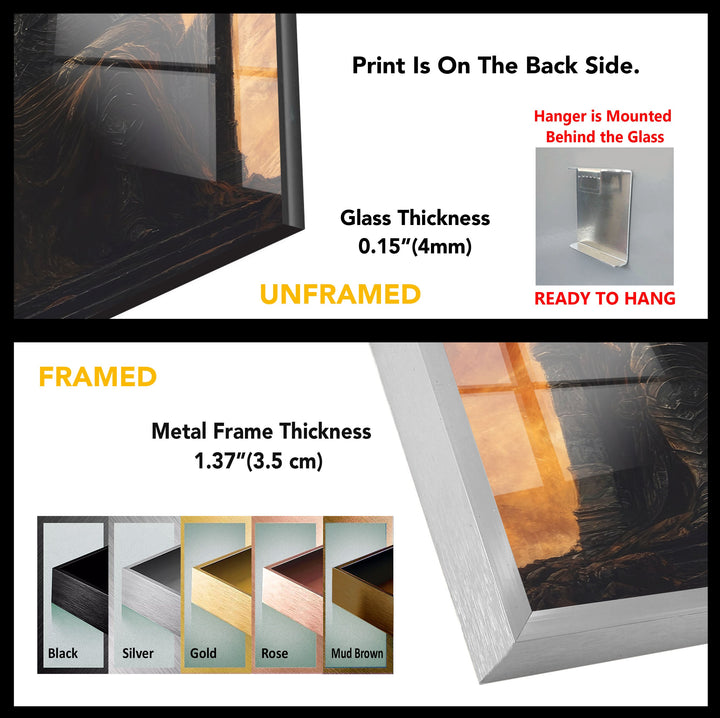 Lord of The Ring Eye of Sauron Glass Wall Art
