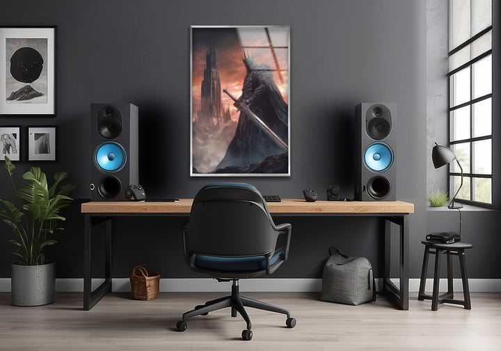 Lord of The Ring Sauron Glass Wall Art custom glass photo prints, large glass prints
