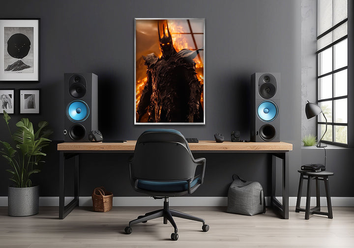 Lord Sauron Lord of The Ring Glass Wall Art custom glass pictures, glass art prints
