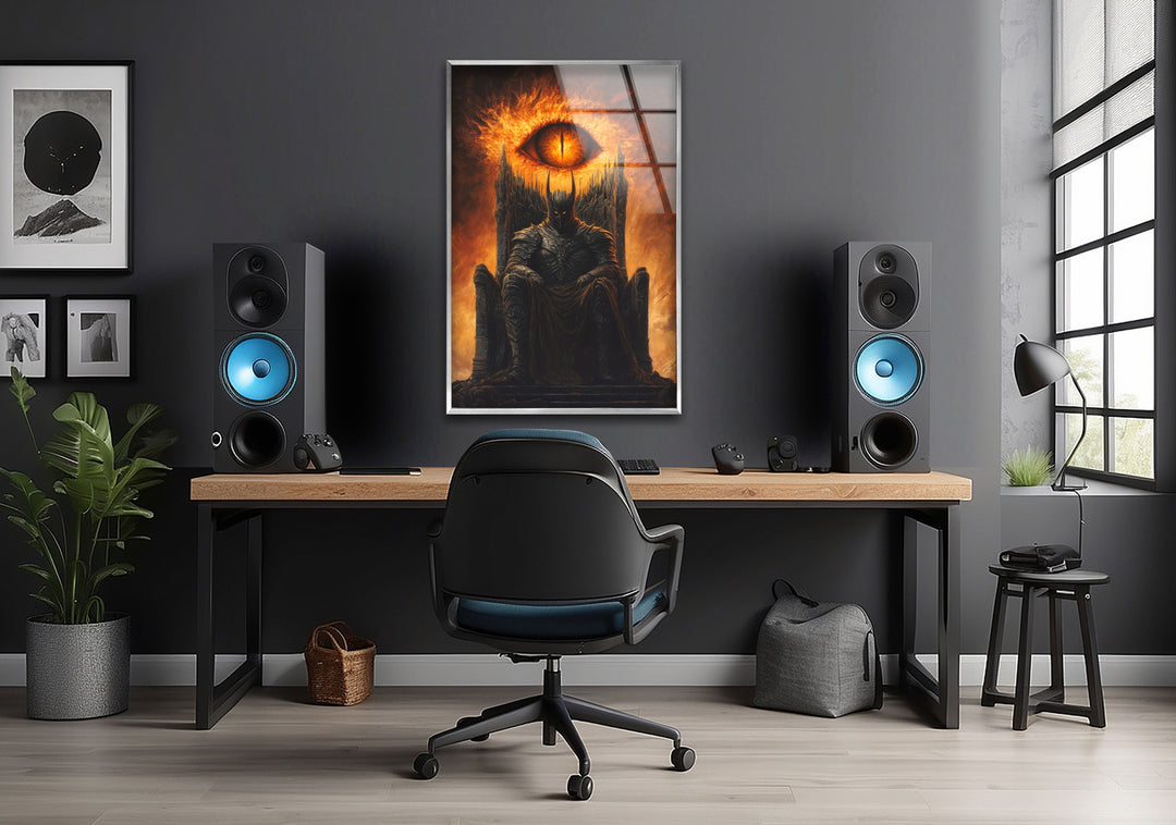 Lord of The Ring Eye of Sauron Glass Wall Art glass image printing, glass prints from photos
