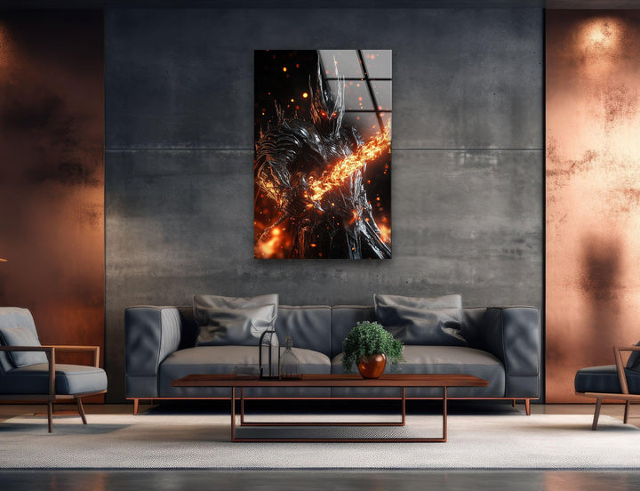 Lord of The Ring Lord Sauron Glass Wall Art photo print on glass, prints on glass wall art
