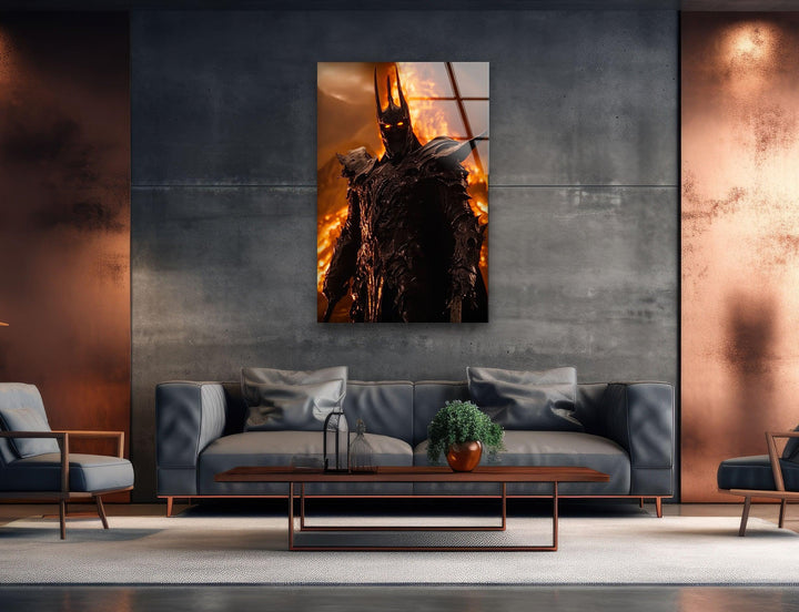 Lord Sauron Lord of The Ring Glass Wall Art photo print on glass, prints on glass wall art
