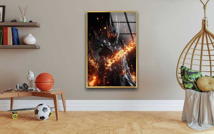 Lord of The Ring Lord Sauron Glass Wall Art custom glass photo prints, large glass prints
