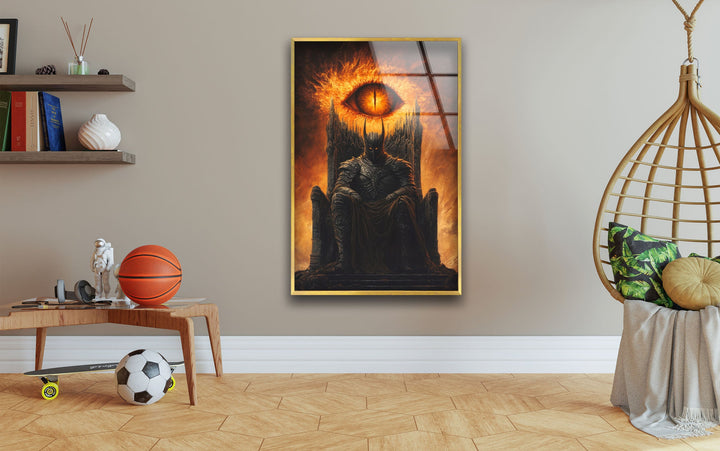 Lord of The Ring Eye of Sauron Glass Wall Art large glass photo prints, glass wall photos
