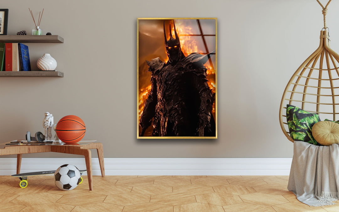Lord Sauron Lord of The Ring Glass Wall Art custom glass photo prints, large glass prints
