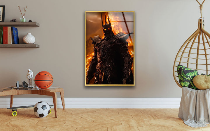 Lord Sauron Lord of The Ring Glass Wall Art custom glass photo prints, large glass prints
