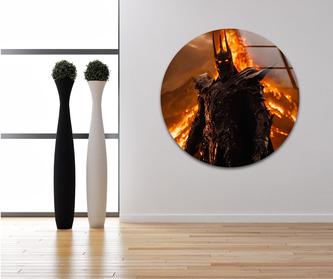 Lord Sauron Lord of The Ring Glass Wall Art print on glass, glass printed photos
