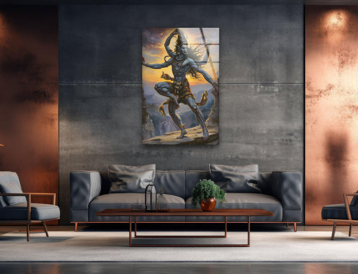 Lord Shiva Art Glass Wall Art glass photo prints, glass picture prints
