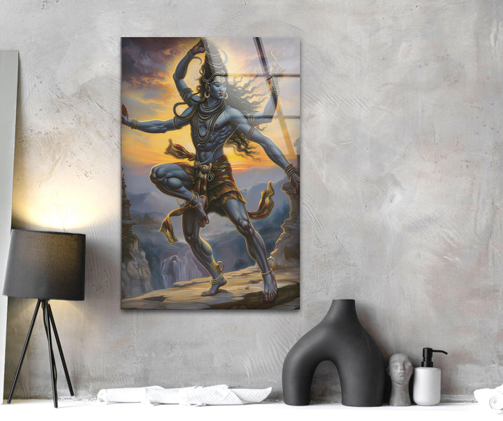 Lord Shiva Art Glass Wall Art glass image printing, glass prints from photos
