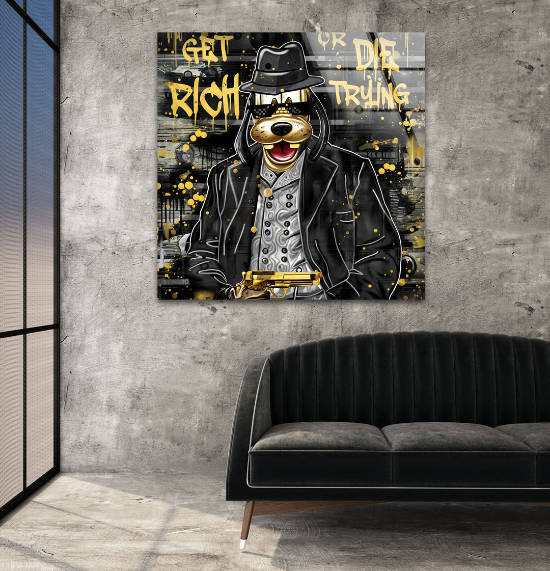 Lucky Gangster Glass Wall Art glass photo prints, glass picture prints
