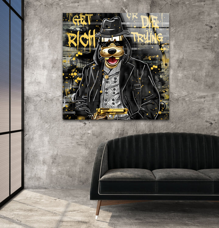 Lucky Gangster Glass Wall Art glass photo prints, glass picture prints
