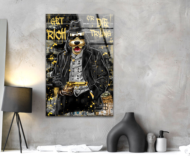 Lucky Gangster Glass Wall Art large glass photo prints, glass wall photos
