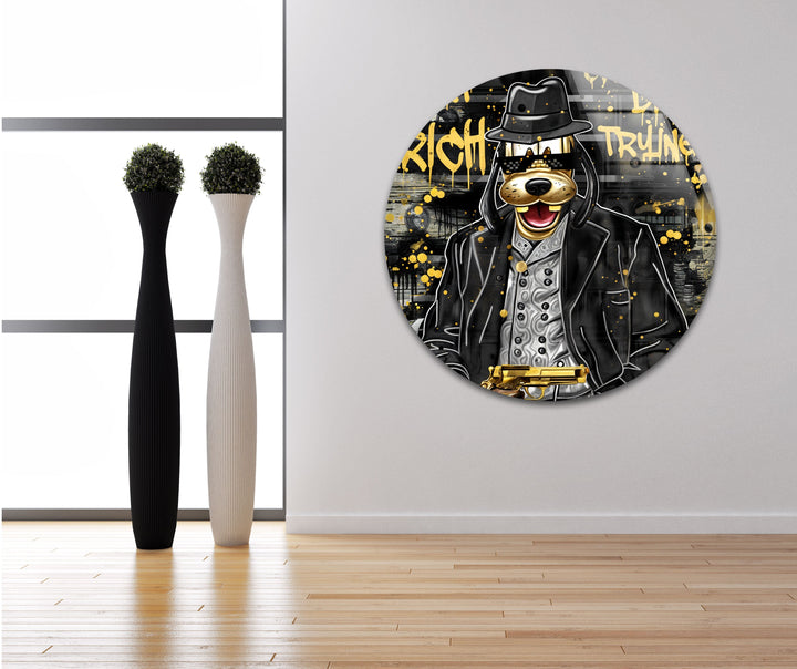 Lucky Gangster Glass Wall Art print on glass, glass printed photos
