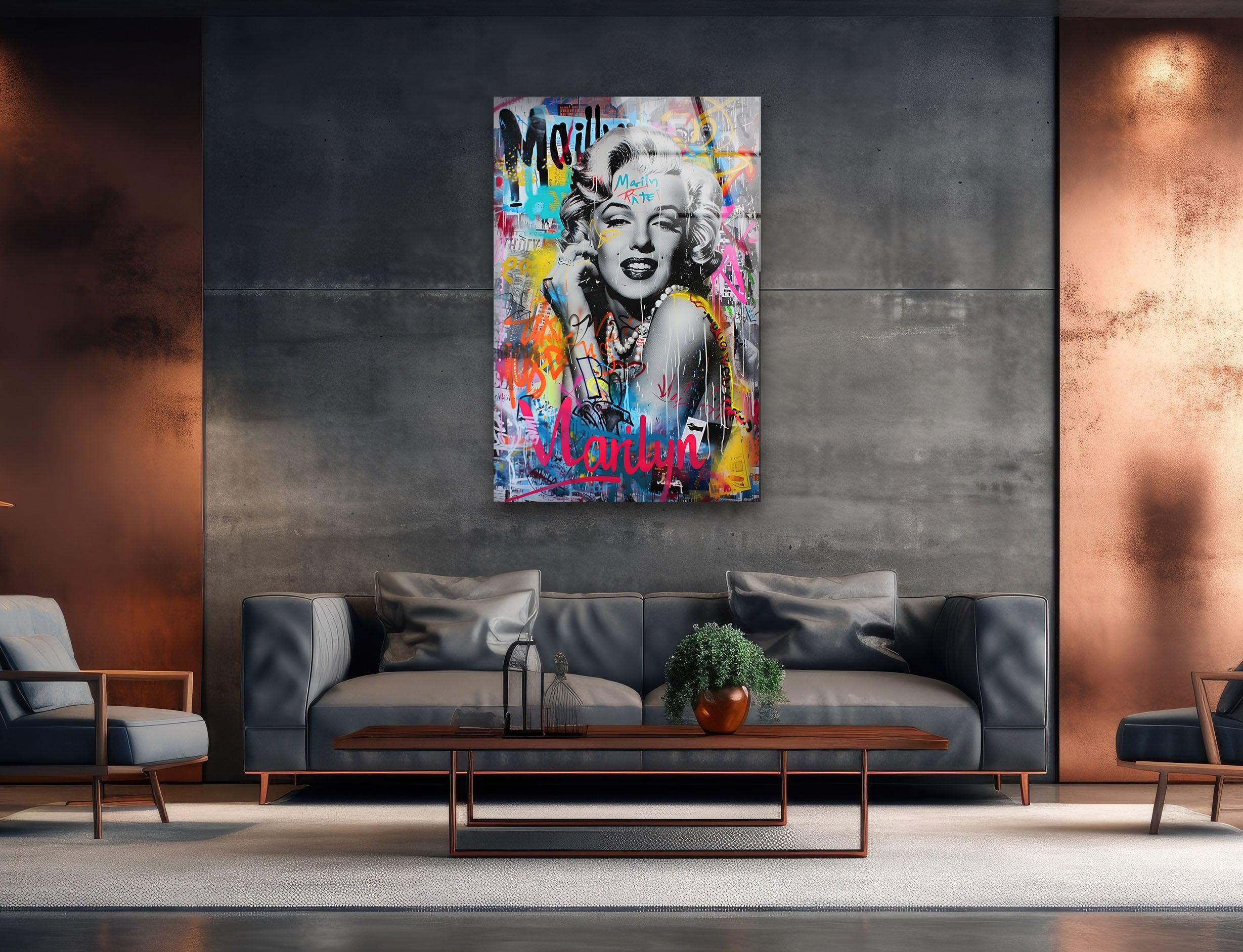 Marilyn Monroe Graffiti Art – Vibrant Wall Decor